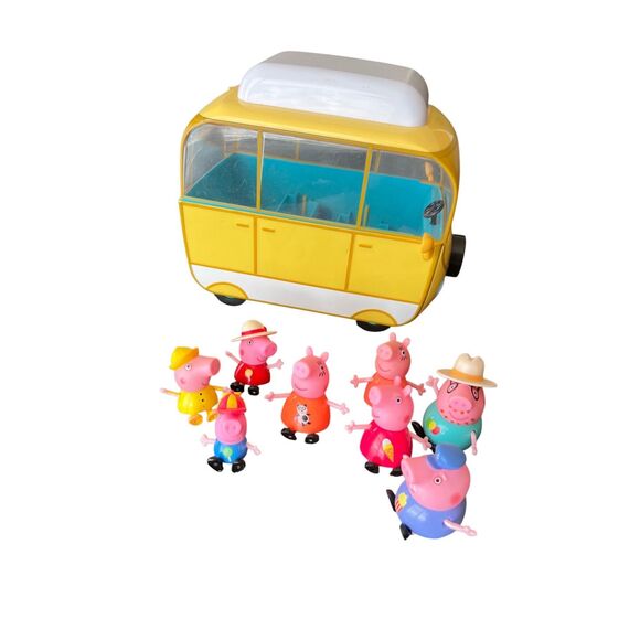 Peppa Pig Family Camper Van Vintage 2003 Car made in UK - Picture 9 of 13